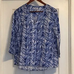 Lilly Pulitzer Nalani Tunic Lapis Blue XS